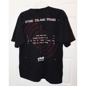 STONE ISLAND Miami Music Week Black T-shirt sz M